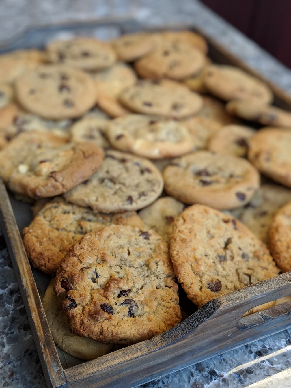 Freshly baked cookies at Henning